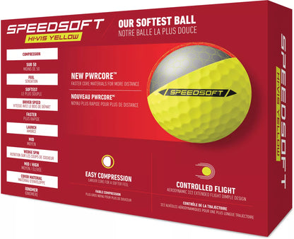 TaylorMade SpeedSoft Golf Balls | Low Compression | Soft Feel | 6 Colors - Niksstuff