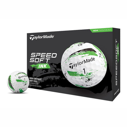 TaylorMade SpeedSoft Golf Balls | Low Compression | Soft Feel | 6 Colors - Niksstuff