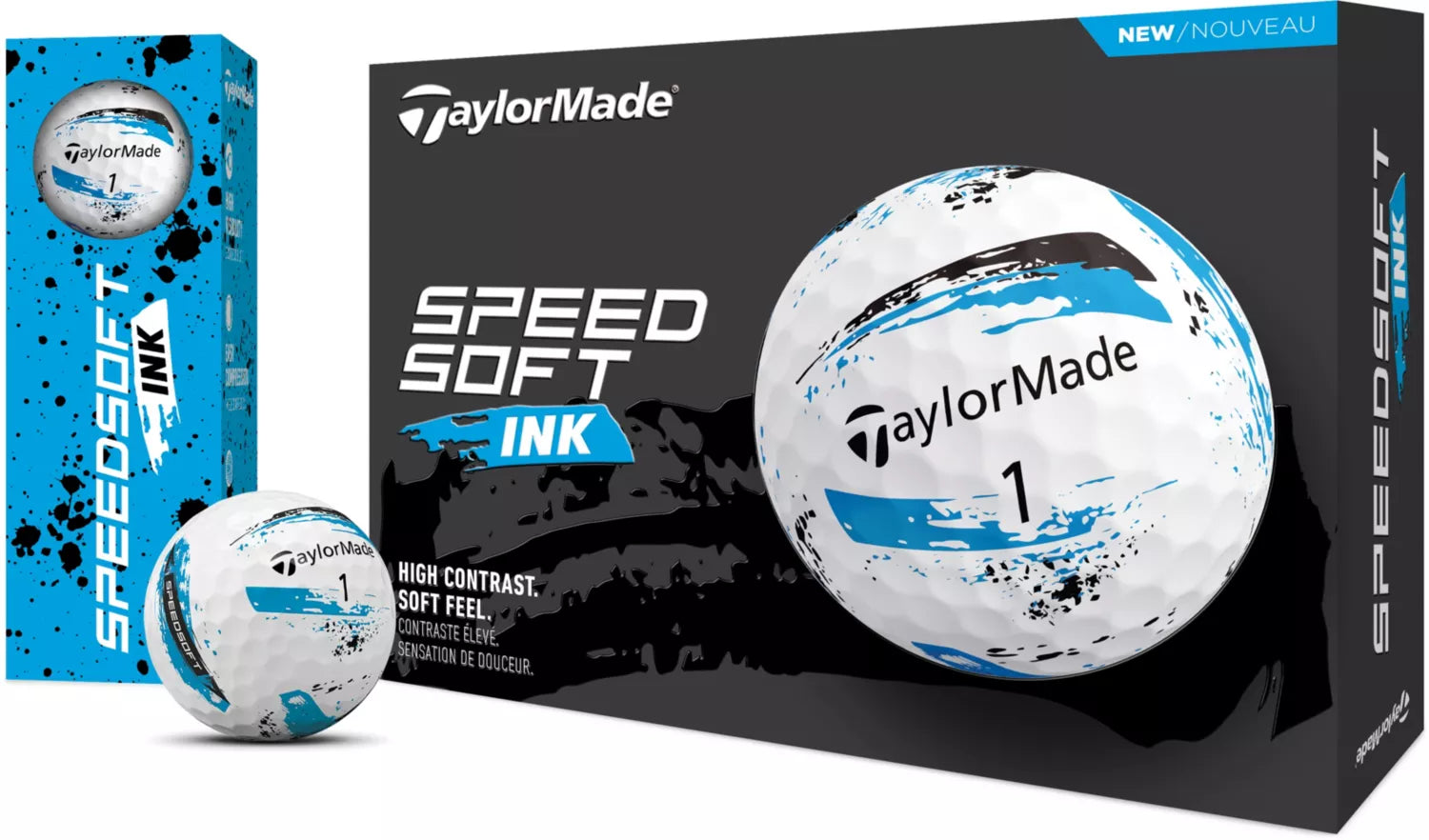 TaylorMade SpeedSoft Golf Balls | Low Compression | Soft Feel | 6 Colors - Niksstuff