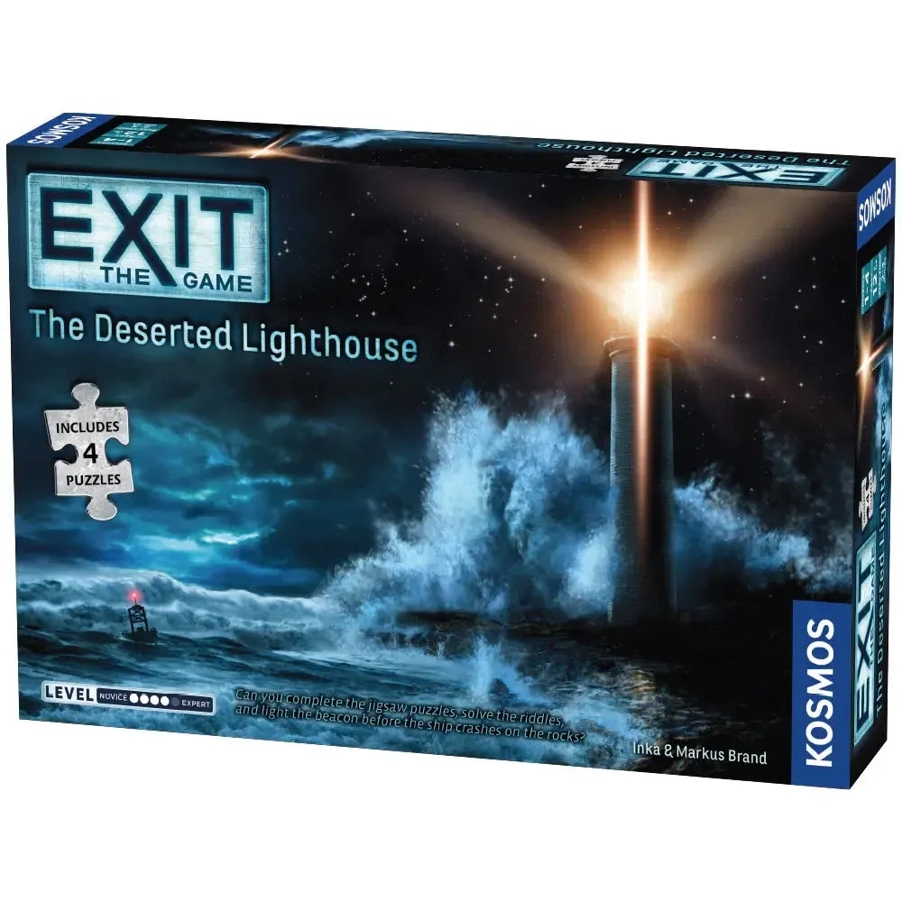 The Deserted Lighthouse | EXIT Escape Room Game with Jigsaw Puzzles | Kosmos | Ages 12+ | 1–4 Players - Niksstuff