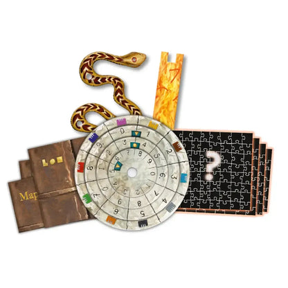 The Sacred Temple | EXIT Escape Room Game with Jigsaw Puzzles | Kosmos | Ages 12+ | 1–4 Players - Niksstuff
