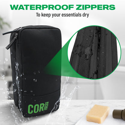 COR Surf Compact Toiletry Travel Bag | DWR Waterproof Dopp Kit - Niksstuff
