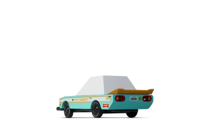 Tora Drift Teal | Candylab CANDYCAR TOONS Toy Car | Wooden & Diecast | Ages 3+ | Collectible - Niksstuff