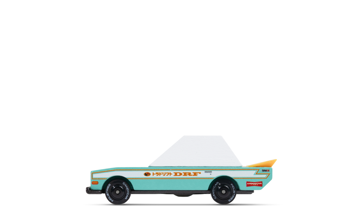 Tora Drift Teal | Candylab CANDYCAR TOONS Toy Car | Wooden & Diecast | Ages 3+ | Collectible - Niksstuff