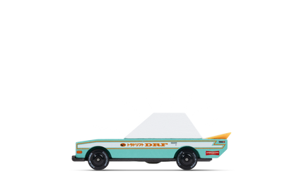 Tora Drift Teal | Candylab CANDYCAR TOONS Toy Car | Wooden & Diecast | Ages 3+ | Collectible - Niksstuff