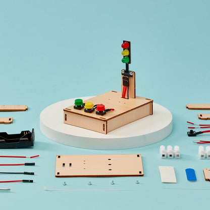 Traffic Lights DIY Kit | Educational STEM Toy for Kids Ages 8+ - Niksstuff
