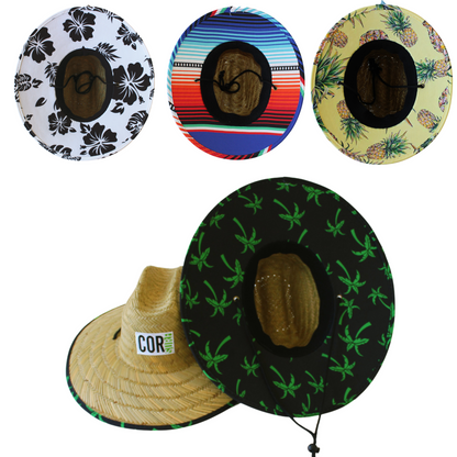 Straw Lifeguard Sun Hat for Adults | 9 Prints | COR Surf - Niksstuff