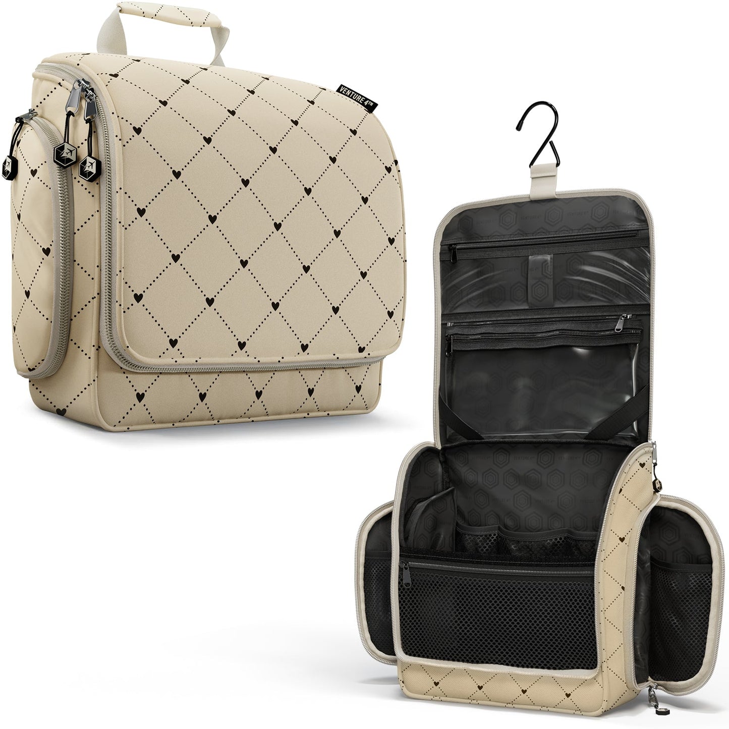 VENTURE 4TH Hanging Travel Toiletry Bag | TSA Compliant | 18 Colors & Designs - Niksstuff