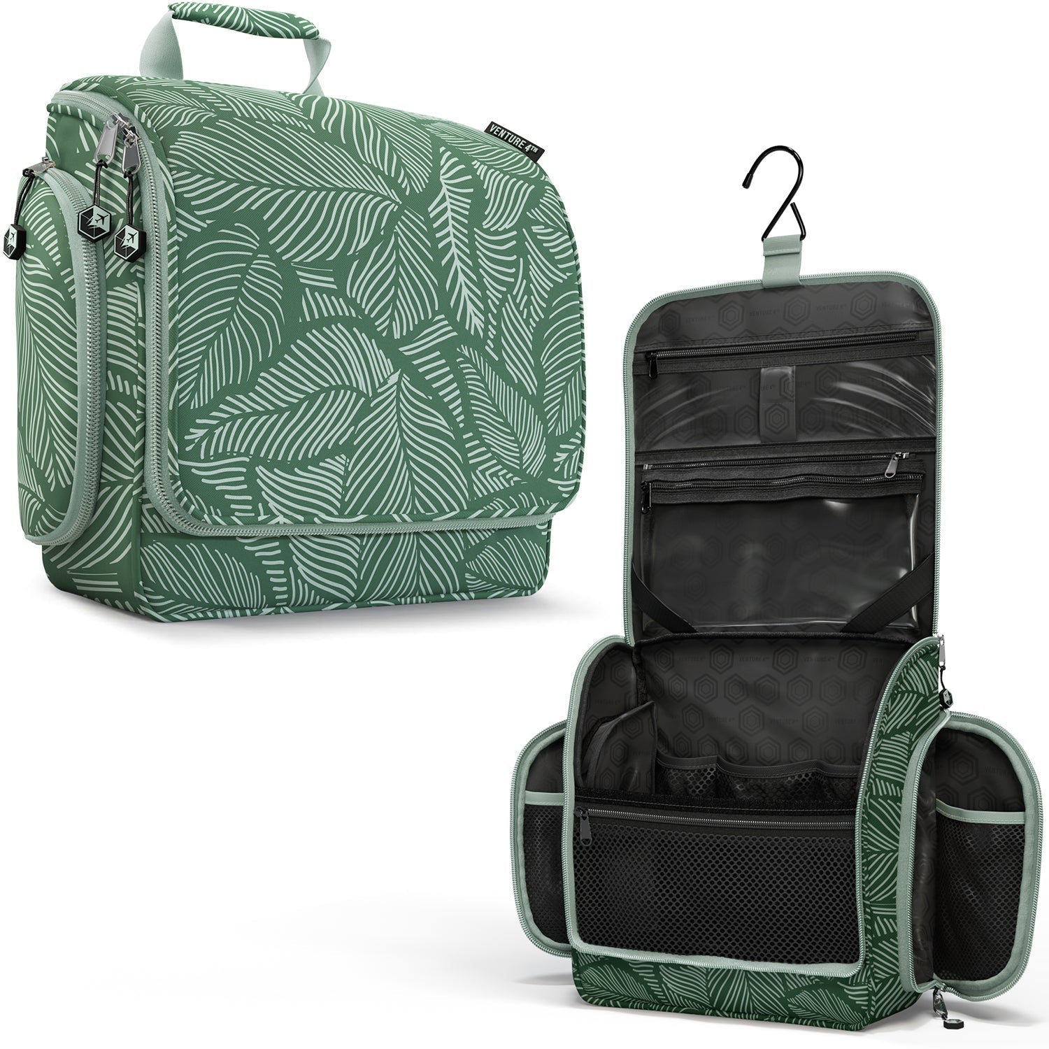 VENTURE 4TH Hanging Travel Toiletry Bag | TSA Compliant | 18 Colors & Designs - Niksstuff