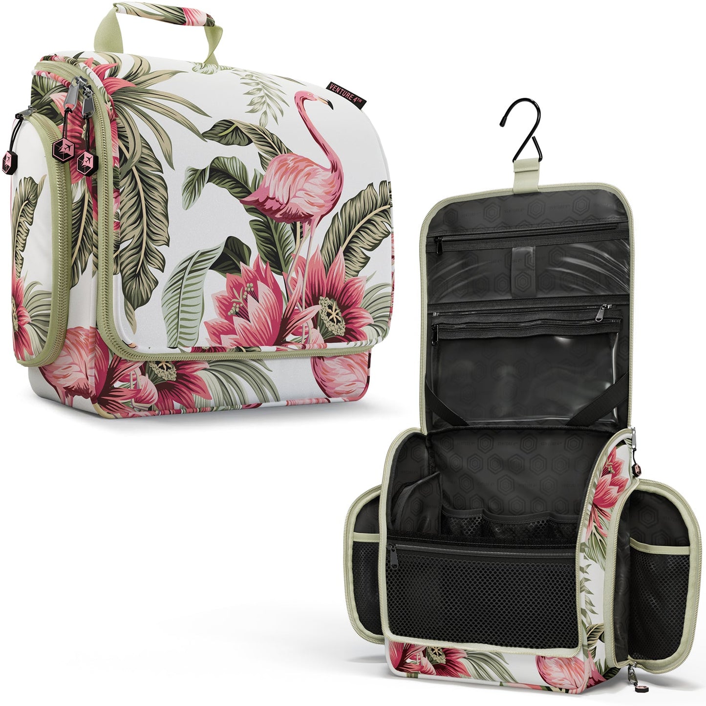 VENTURE 4TH Hanging Travel Toiletry Bag | TSA Compliant | 18 Colors & Designs - Niksstuff