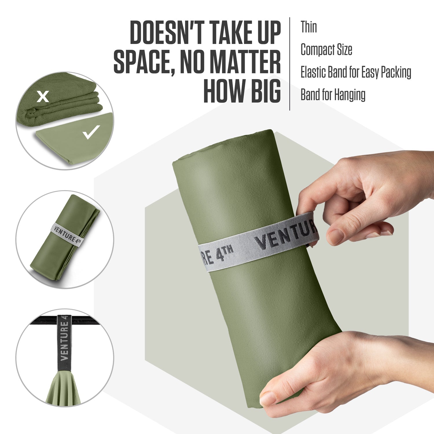 VENTURE 4TH Microfiber Quick-Dry Travel Towel - Niksstuff