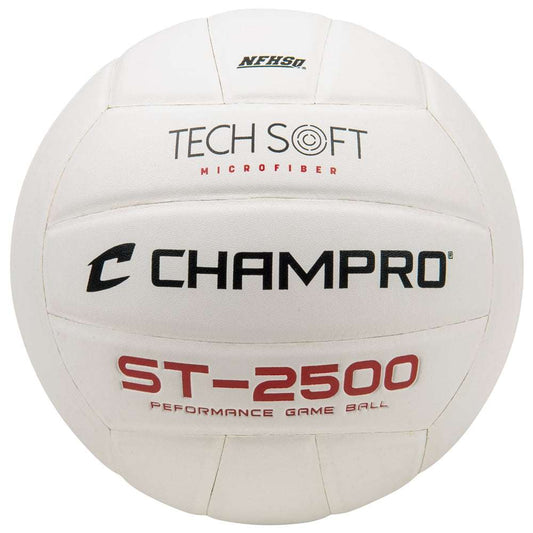 Champro TechSoft volleyball, white, with ST-2500 and CHAMPRO logos