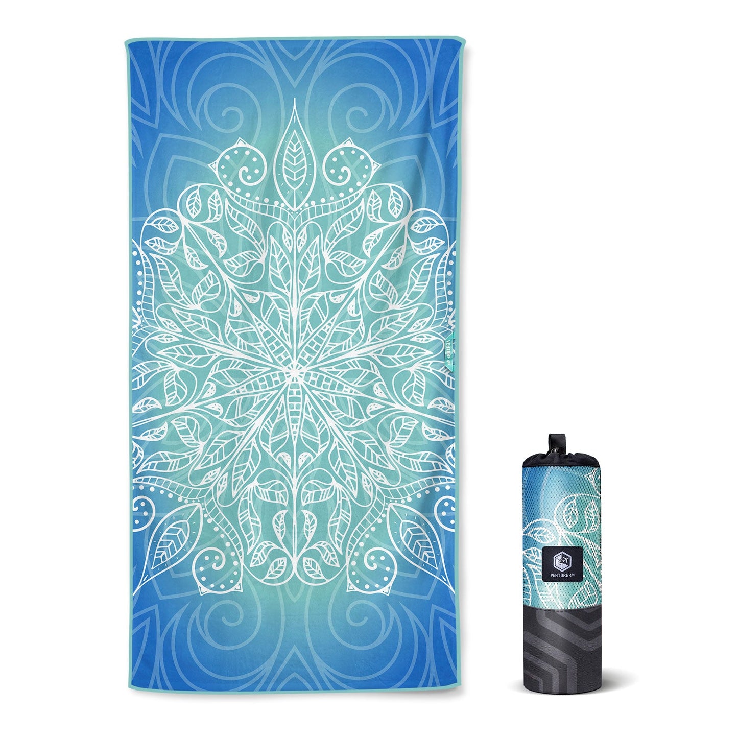 VENTURE 4TH Oversized Microfiber Beach Towel | 78"x35" | Quick-Dry | 31 Designs - Niksstuff