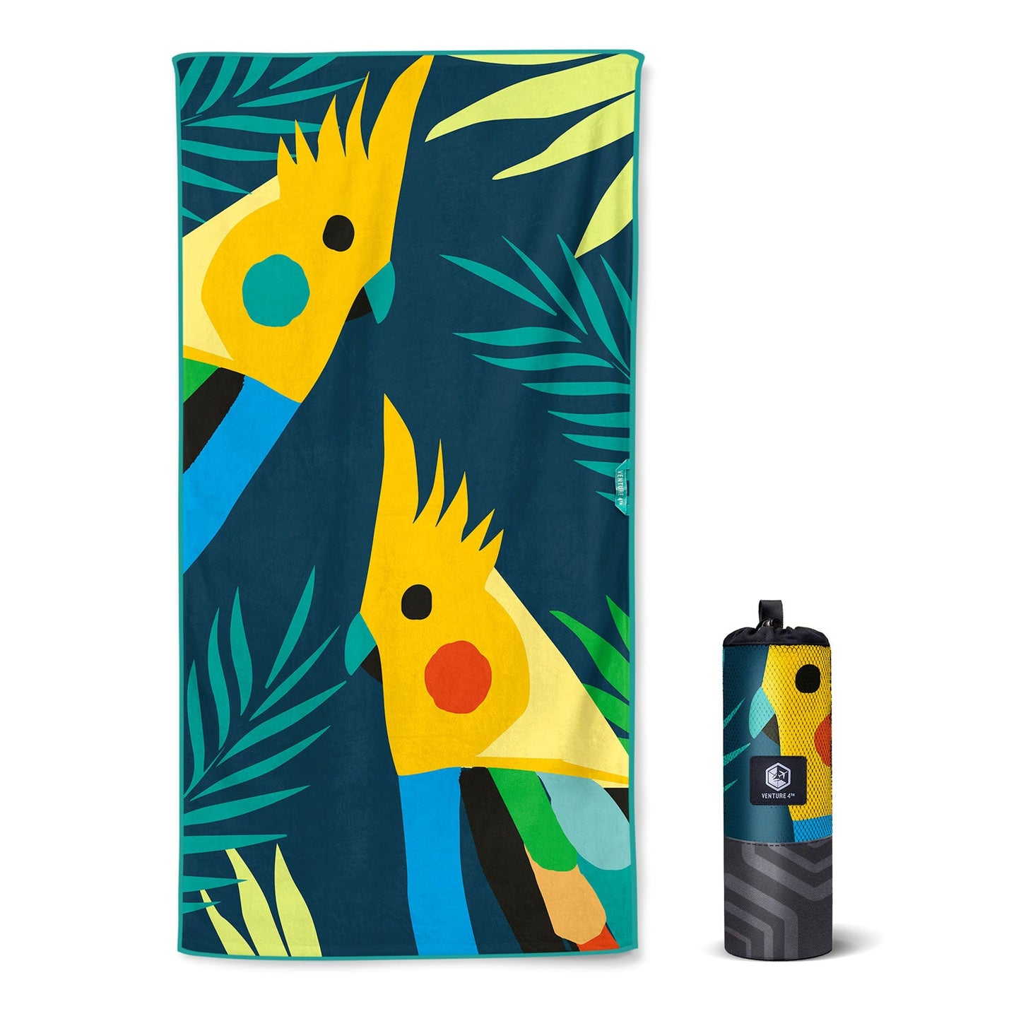 VENTURE 4TH Oversized Microfiber Beach Towel | 78"x35" | Quick-Dry | 31 Designs - Niksstuff