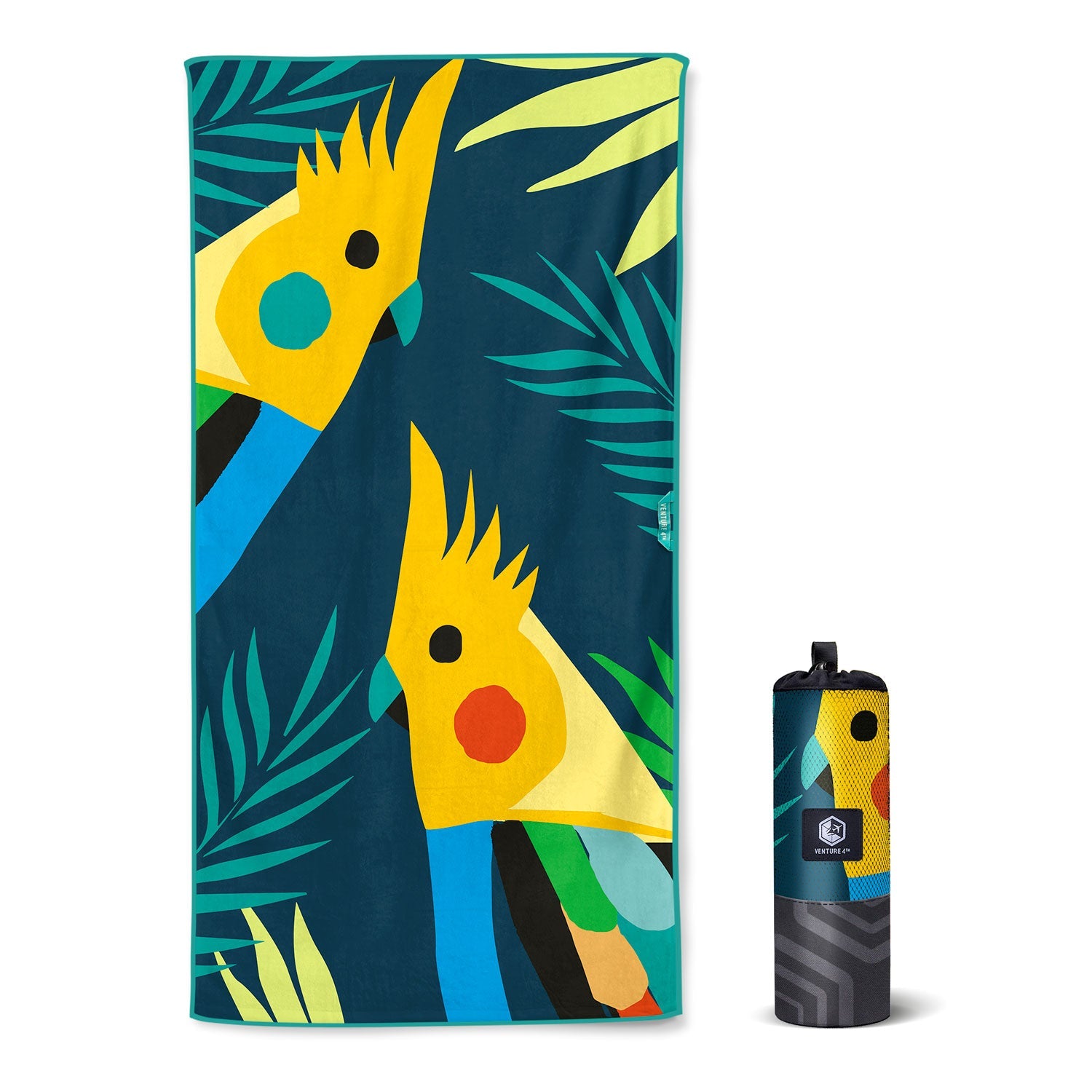 VENTURE 4TH Oversized Microfiber Beach Towel | 78"x35" | Quick-Dry | 31 Designs - Niksstuff