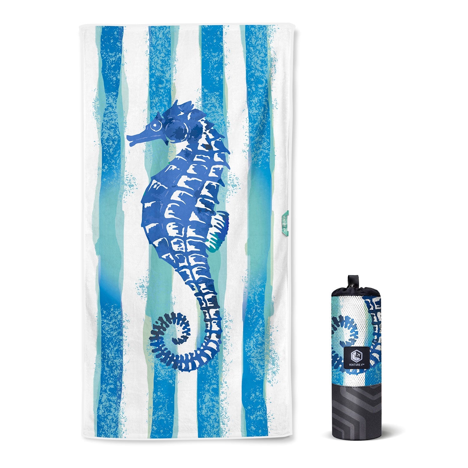 VENTURE 4TH Oversized Microfiber Beach Towel | 78"x35" | Quick-Dry | 31 Designs - Niksstuff