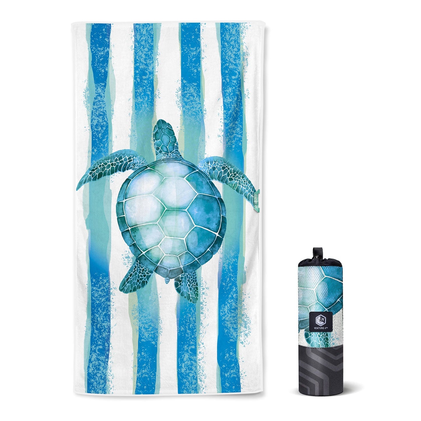 VENTURE 4TH Oversized Microfiber Beach Towel | 78"x35" | Quick-Dry | 31 Designs - Niksstuff