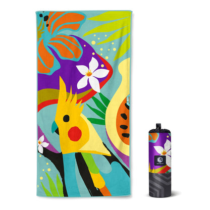 VENTURE 4TH Oversized Microfiber Beach Towel | 78"x35" | Quick-Dry | 31 Designs - Niksstuff
