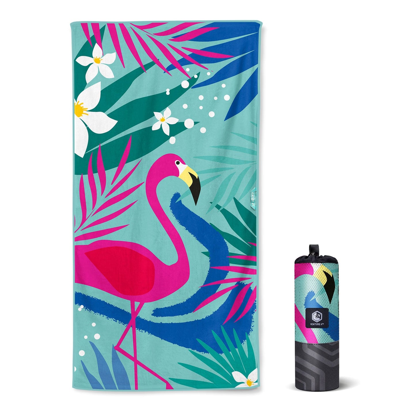 VENTURE 4TH Oversized Microfiber Beach Towel | 78"x35" | Quick-Dry | 31 Designs - Niksstuff