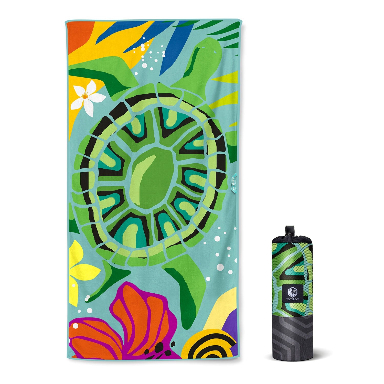VENTURE 4TH Oversized Microfiber Beach Towel | 78"x35" | Quick-Dry | 31 Designs - Niksstuff