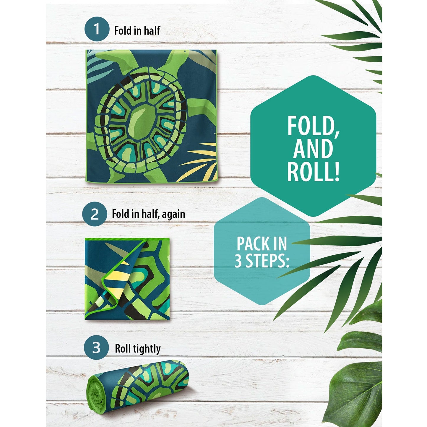 VENTURE 4TH Oversized Microfiber Beach Towel | 78"x35" | Quick-Dry | 31 Designs - Niksstuff