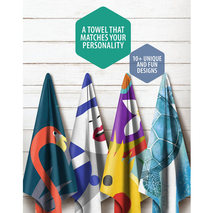 VENTURE 4TH Oversized Microfiber Beach Towel | 78"x35" | Quick-Dry | 31 Designs - Niksstuff