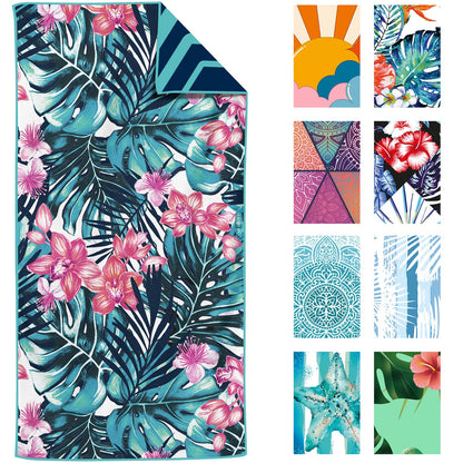 VENTURE 4TH Oversized Microfiber Beach Towel | 78"x35" | Quick-Dry | 31 Designs - Niksstuff