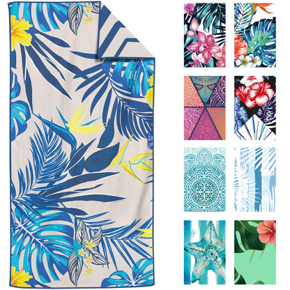 VENTURE 4TH Oversized Microfiber Beach Towel | 78"x35" | Quick-Dry | 31 Designs - Niksstuff