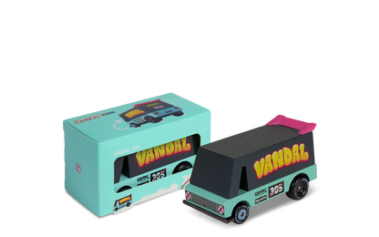 Vandal 305 | Candylab CANDYCAR TOONS Toy Car | Wooden & Diecast | Ages 3+ | Collectible - Niksstuff