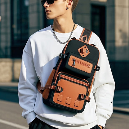 Anti-Theft Sling Bag | Crossbody Chest Backpack | Water-Resistant | 6 Colors | 39 cm