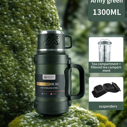 Large Capacity Insulated Water Bottle | 316 Stainless Steel | 1300–2500 ml