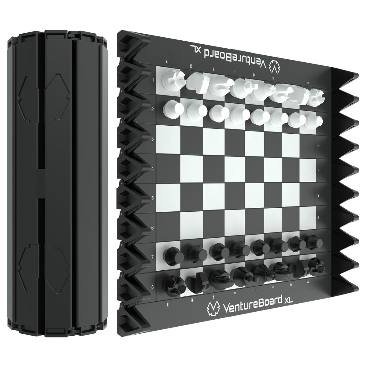 VentureBoard XL Magnetic Roll-Up Chess Set - 10" Portable Board