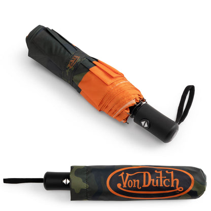 Von Dutch Camo Compact Automatic Umbrella