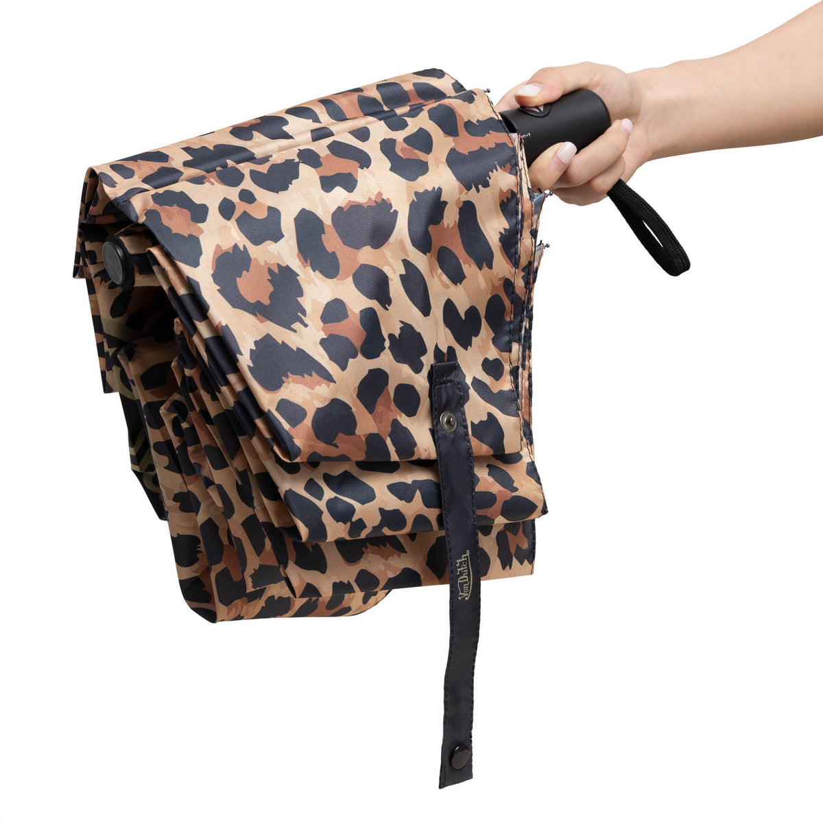 Von Dutch Leopard Compact Automatic Umbrella