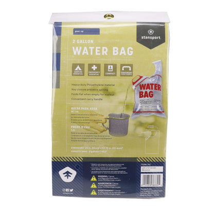 Quake Kits 2 Gallon Water Bag - Heavy Duty PVC