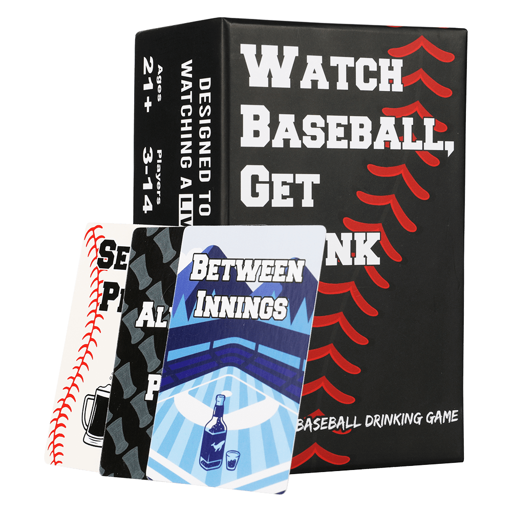 Watch Baseball, Get Drunk | The Live Baseball Drinking Game | 260 Cards | Falling Whale Games - Niksstuff
