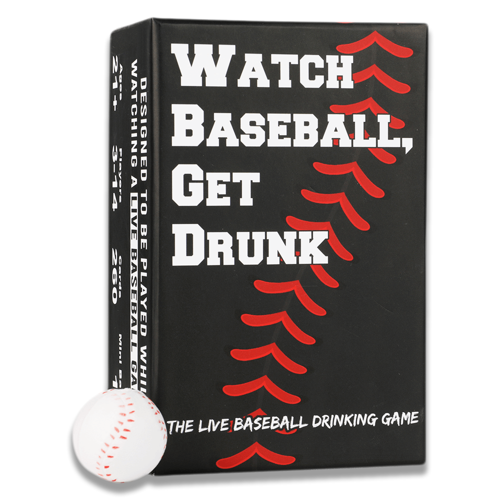 Watch Baseball, Get Drunk | The Live Baseball Drinking Game | 260 Cards | Falling Whale Games - Niksstuff