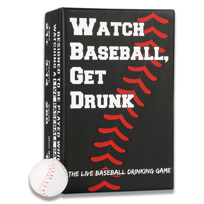 Watch Baseball, Get Drunk | The Live Baseball Drinking Game | 260 Cards | Falling Whale Games - Niksstuff