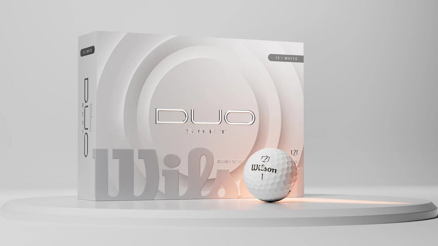 Wilson 2025 Duo Soft Golf Balls | Ultra-Low Compression | Dual Core | 6 Colors - Niksstuff