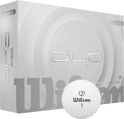 Wilson 2025 Duo Soft Golf Balls | Ultra-Low Compression | Dual Core | 6 Colors - Niksstuff