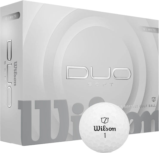 Wilson 2025 Duo Soft Golf Balls | Ultra-Low Compression | Dual Core | 6 Colors - Niksstuff