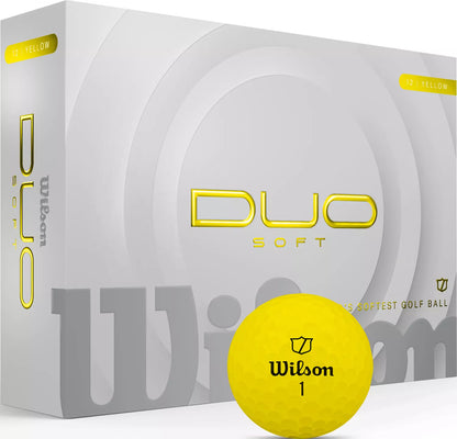 Wilson 2025 Duo Soft Golf Balls | Ultra-Low Compression | Dual Core | 6 Colors - Niksstuff