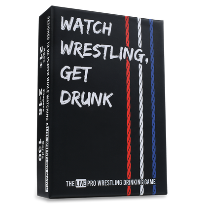 Watch Wrestling, Get Drunk | The Live Pro Wrestling Drinking Game | 130 Cards | Falling Whale Games - Niksstuff