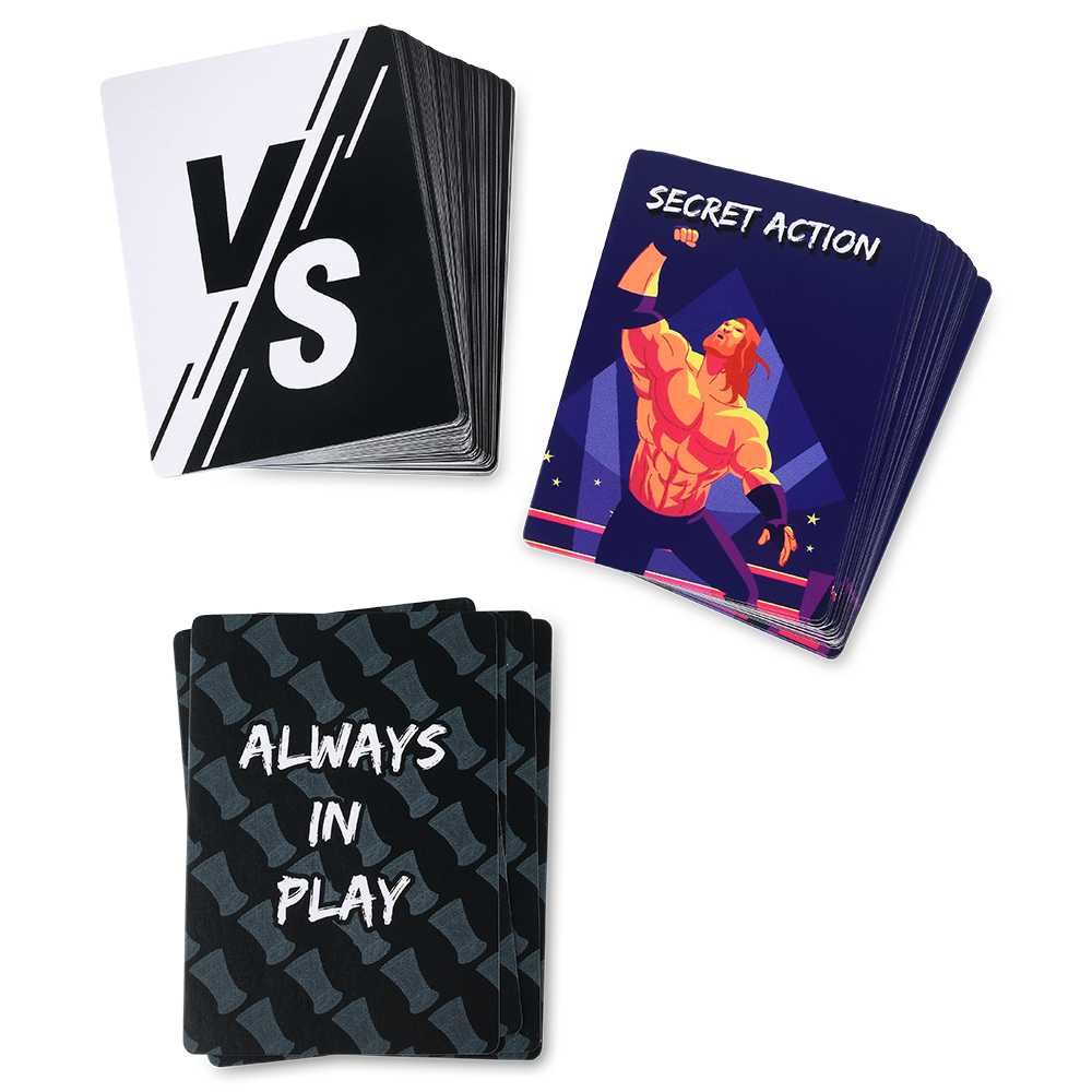 Watch Wrestling, Get Drunk | The Live Pro Wrestling Drinking Game | 130 Cards | Falling Whale Games - Niksstuff