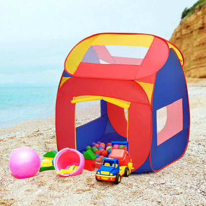 Kids Pop-Up Play Tent with 100 Balls | Breathable Mesh | Foldable | Indoor & Outdoor