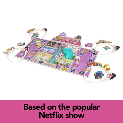 Gabby's Dollhouse Meow-Mazing Board Game by Spin Master – 2-4 Players, Ages 4+