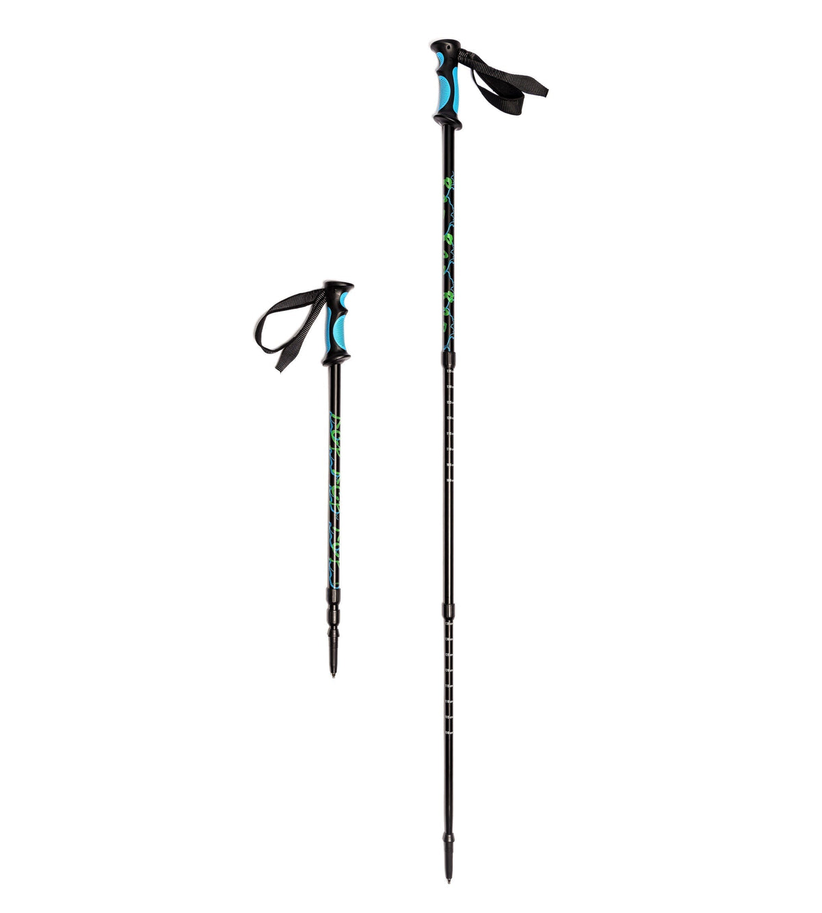 River Country Gear Aluminum Trekking Poles – 10 oz/pole, 66–135cm Adjustable, Interchangeable Tips