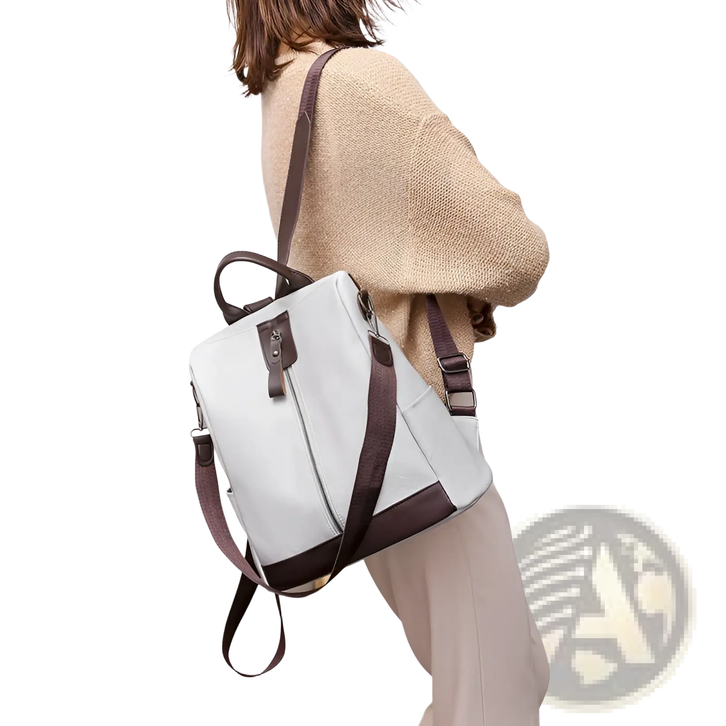Anti-Theft Leather Backpack | Urban Travel Bag | 4 Colors | Expandable Storage | 30×29×12cm | ARBA Global - Niksstuff