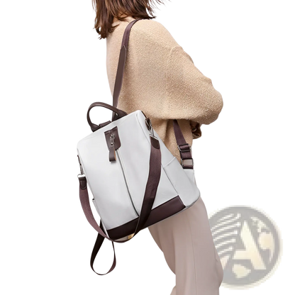 Anti-Theft Leather Backpack | Urban Travel Bag | 4 Colors | Expandable Storage | 30×29×12cm | ARBA Global - Niksstuff