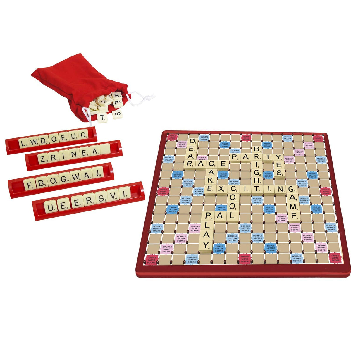 Scrabble Tile Lock Travel Board Game - Portable Edition